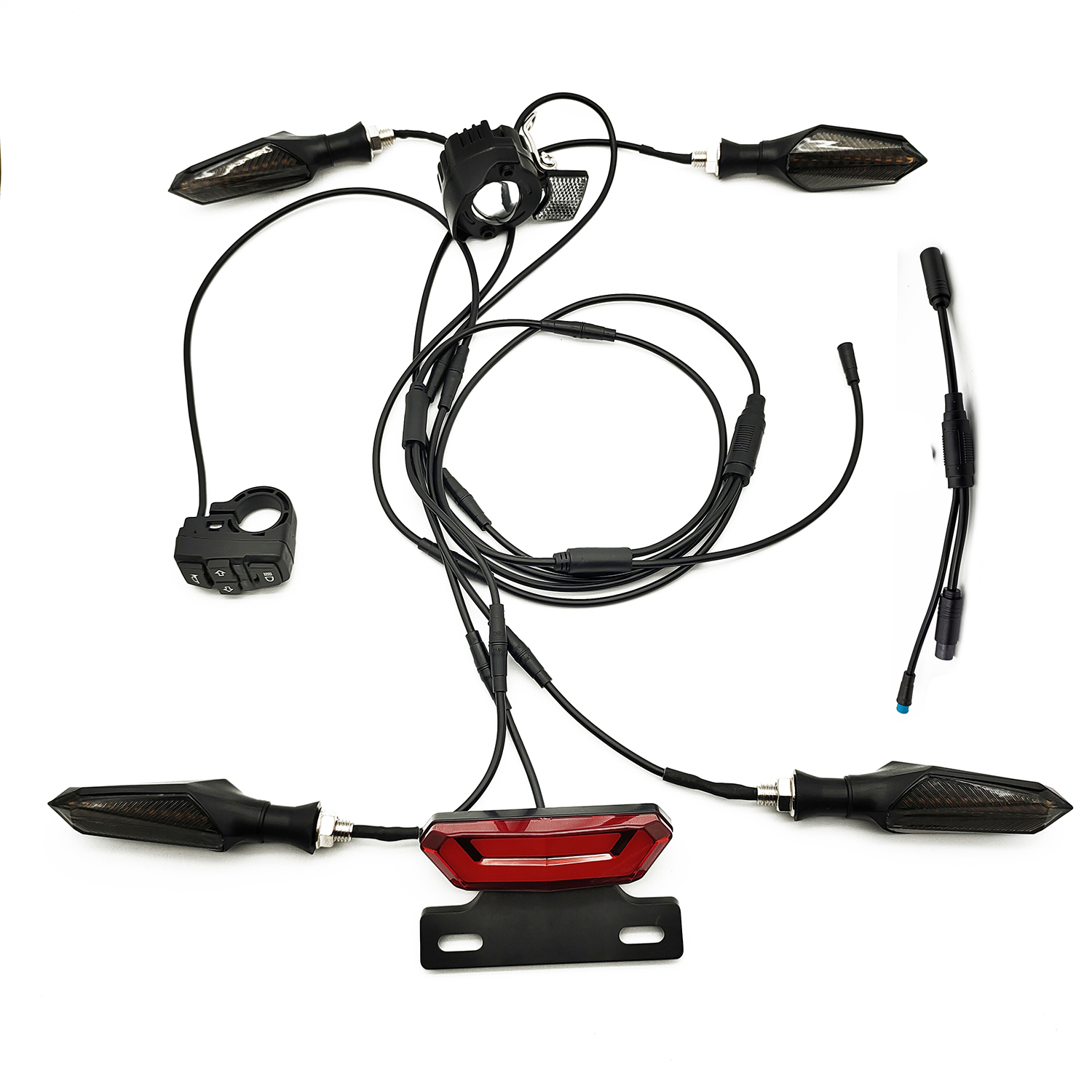 Bike Light Front Rear - Электрический велосипедный водонепроницаемый кабельный светильник, комплект