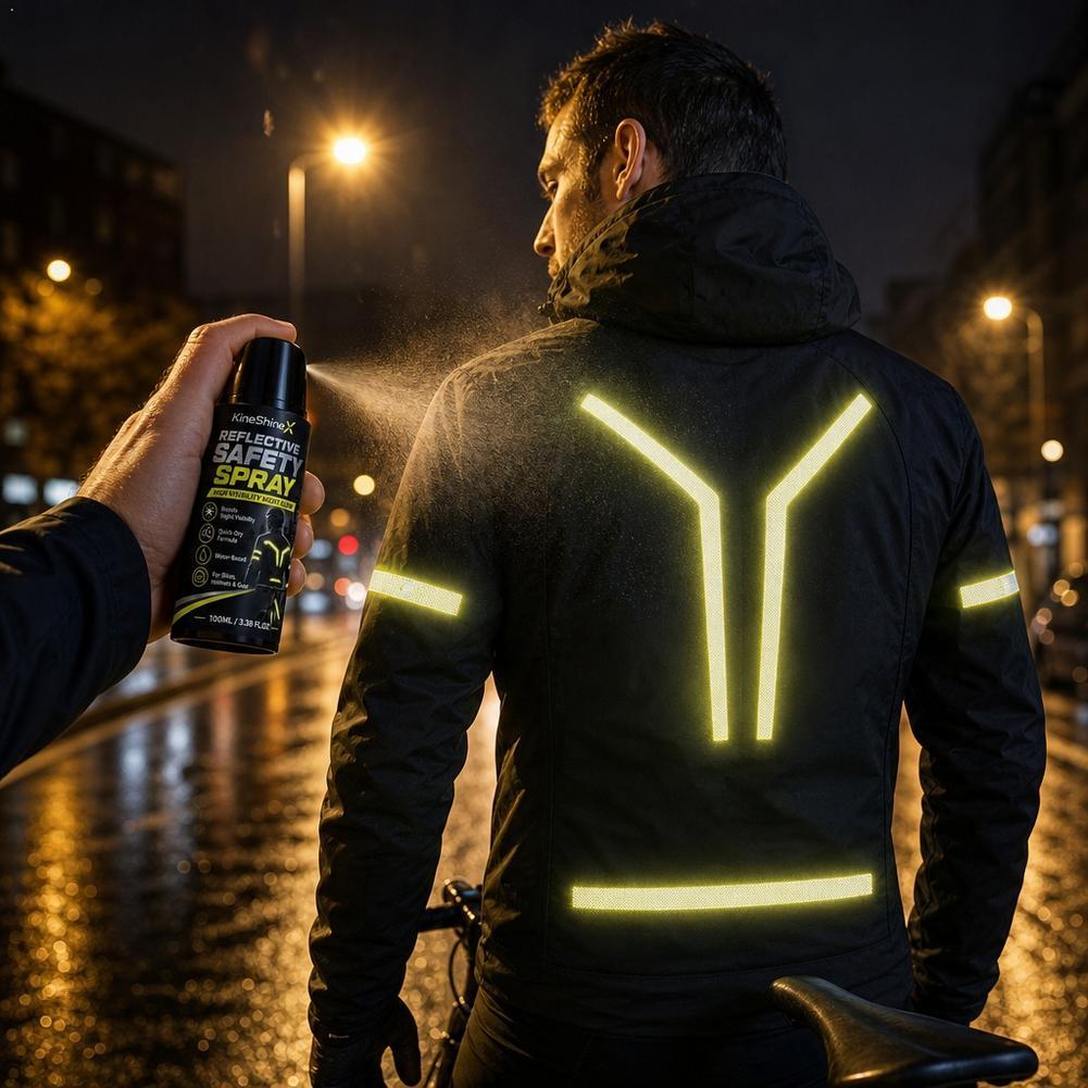Cycling Commute Clothes - Ночной светоотражающий спрей для безопасности, высокопрочное