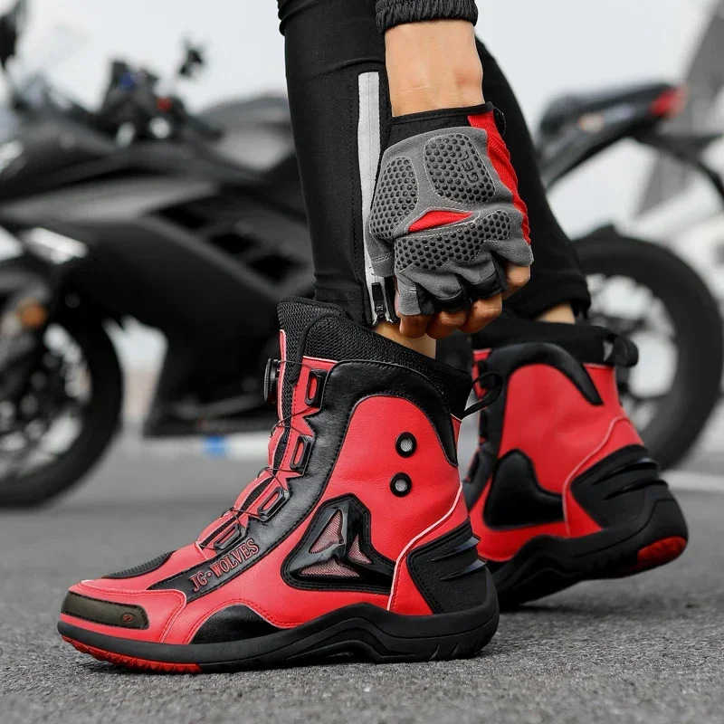 Мотоциклетные ботинки JG.WOLVE – обзор и цена Cycling Commute Shoes